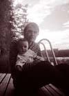 Jimi Tenor with his daughter Phoebe